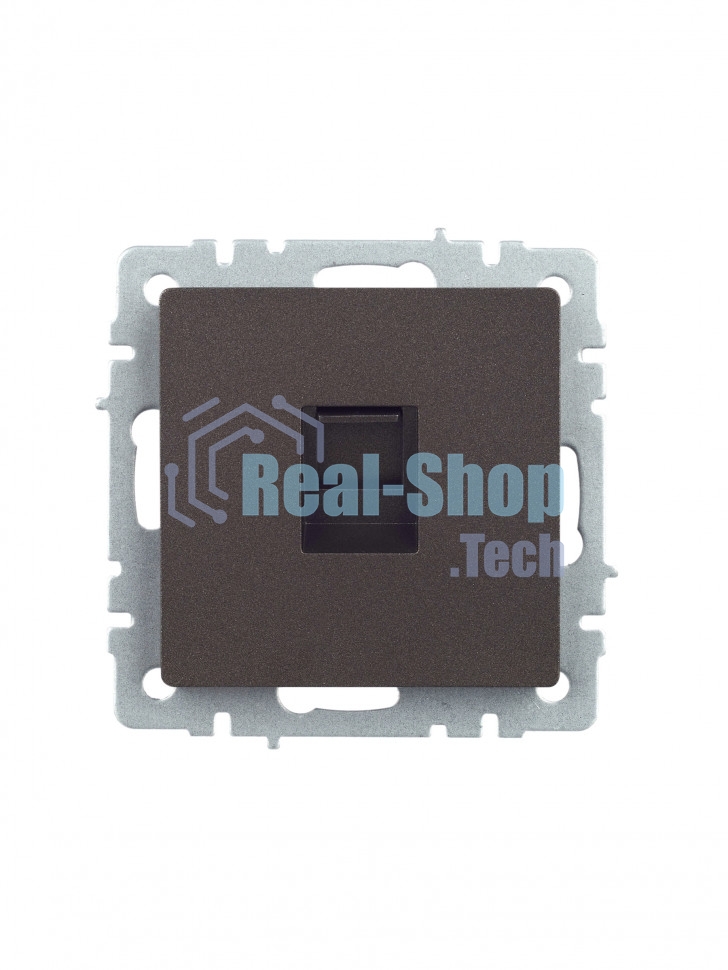 Розетка компьютерная IEK BRITE РК10-БрТБ RJ45 кат.5E темная бронза