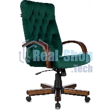 Кресло Бюрократ T-9928WALNUT Fabric Italia Green зеленый, ткань