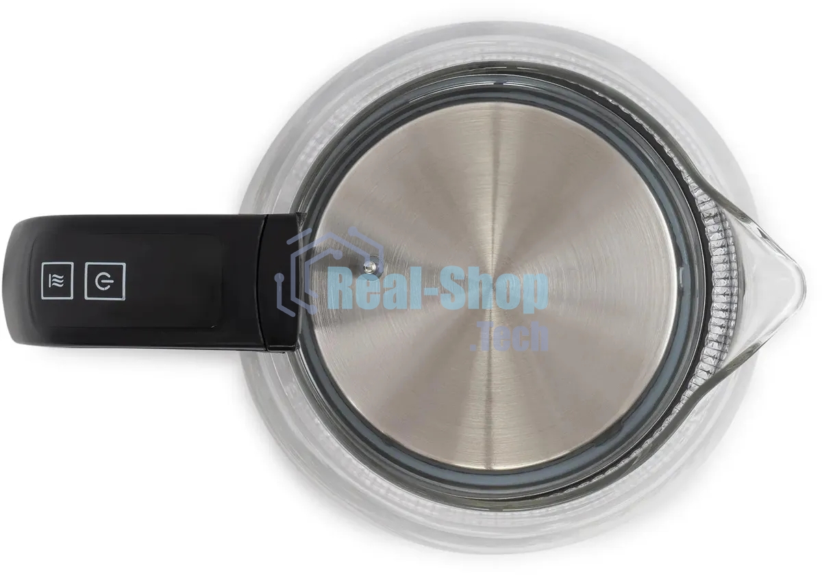 Чайник электрический Starwind SKS3036 1.7л. 2200Вт черный корпус: стекло