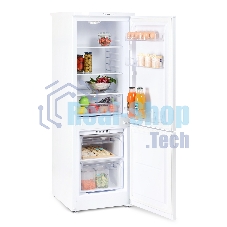 Холодильник Бирюса 418 белый двухкамерный 125/55л морозилка снизу