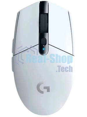 Мышь беспроводная Logitech G304 Lightspeed белый, 12000 dpi, радиоканал, USB, кнопки - 6