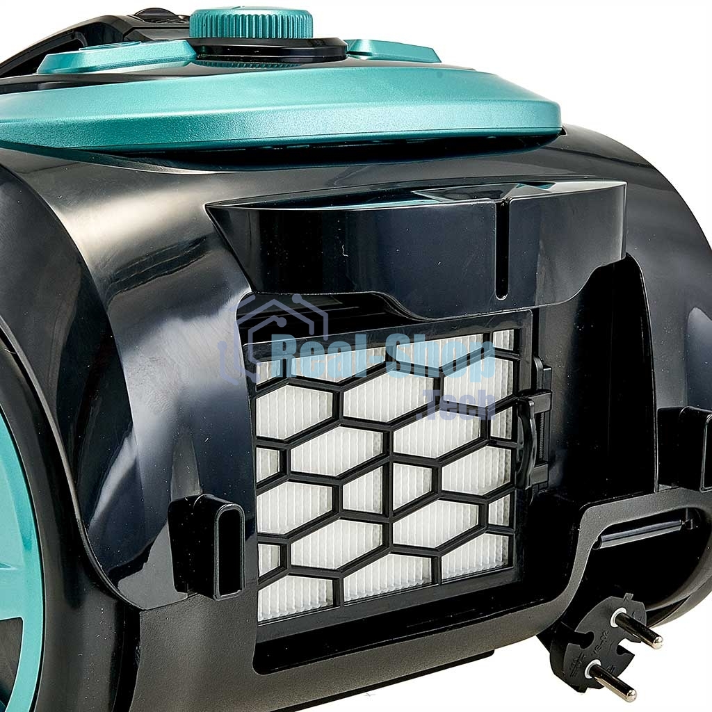 Пылесос DELTA LUX DE-3501 черный\бирюзовый