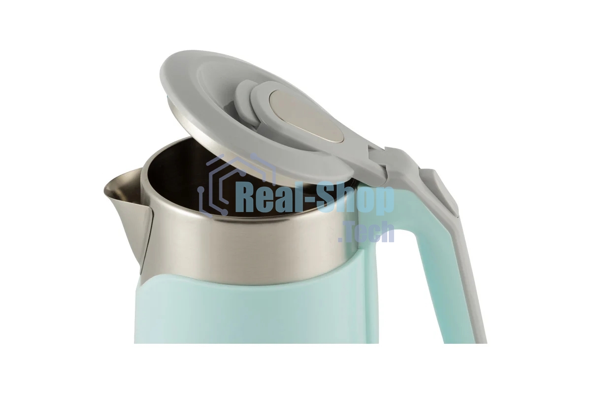 Чайник электрический Homestar HS-1019 1,8 л стальной, голубой