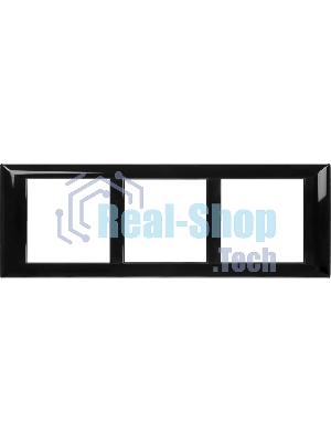 Рамка-суппорт 6мод. Avanti для In-liner Front черный ДКС 4402916