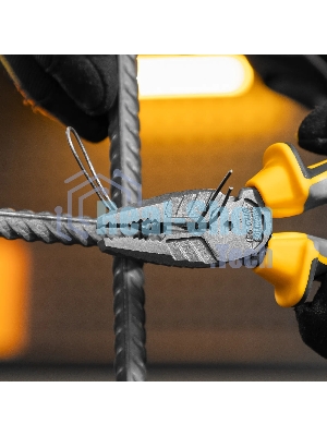 Плоскогубцы комбинированные Denzel 165 мм, трехкомпонентные рукоятки