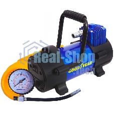 Компрессор GOODYEAR GY-40L GY000111 40 л/мин со съемной ручкой Воздушный компрессор Goodyear GY-40L 40 л/мин со съемной ручкой, съемный витой шланг, сумка для хранения