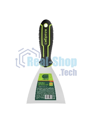 Шпательная лопатка из нержавеющей стали Сибртех 100 мм, двухкомпонентная рукоятка