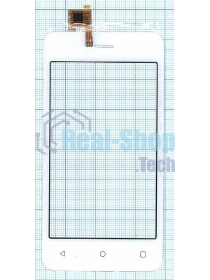 Сенсорное стекло (тачскрин) для Fly FS406 Stratus 5, белое