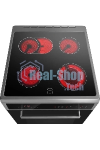 Плита электрическая Maunfeld MEC611CS10TD серебристый, конфорок 4 шт, духовка 59 л, 60 см x 85 см x 63 см