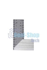 Угольник Denzel стальной, нержавеющая сталь, градуировка, алюминиевое основание, 400 мм