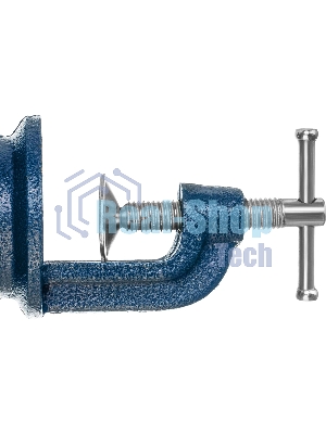 Тиски Сибртех слесарные настольные поворотные ширина рабочихгубок 65мм наковальня