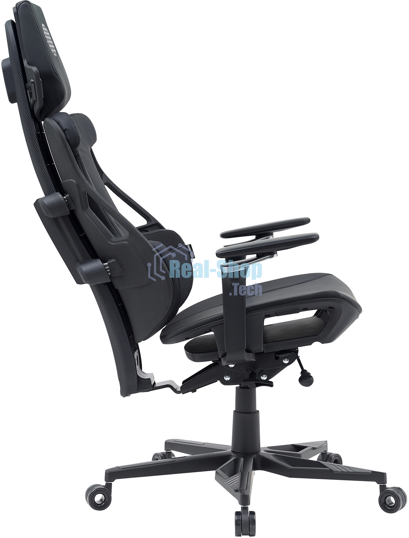 Кресло компьютерное Cactus CS-CHR-DUO-BBK черный, кожзам