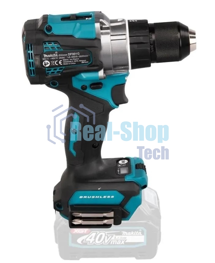 Дрель-шуруповерт аккумуляторная Makita DF001GZ, Аккумуляторная, 40В, Без АКБ и ЗУ