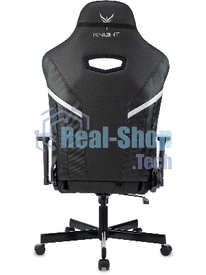 Кресло Knight Thunder 5X черный, экокожа, 120 кг, механизм качания