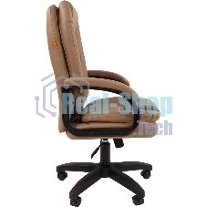 Кресло офисное Chairman 668 LT NEW экопремиум, бежевый, черный пластик