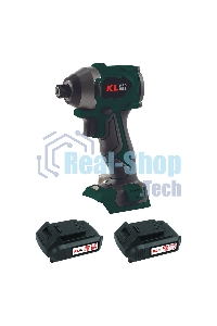 Профессиональный бесщеточный винтоверт аккумуляторный KLPRO KLDV18BH-20 (18В, Li-ion-2шт, 2.0А·ч, 220Нм, 2 скорости, подсветка,З/У,в кейсе)