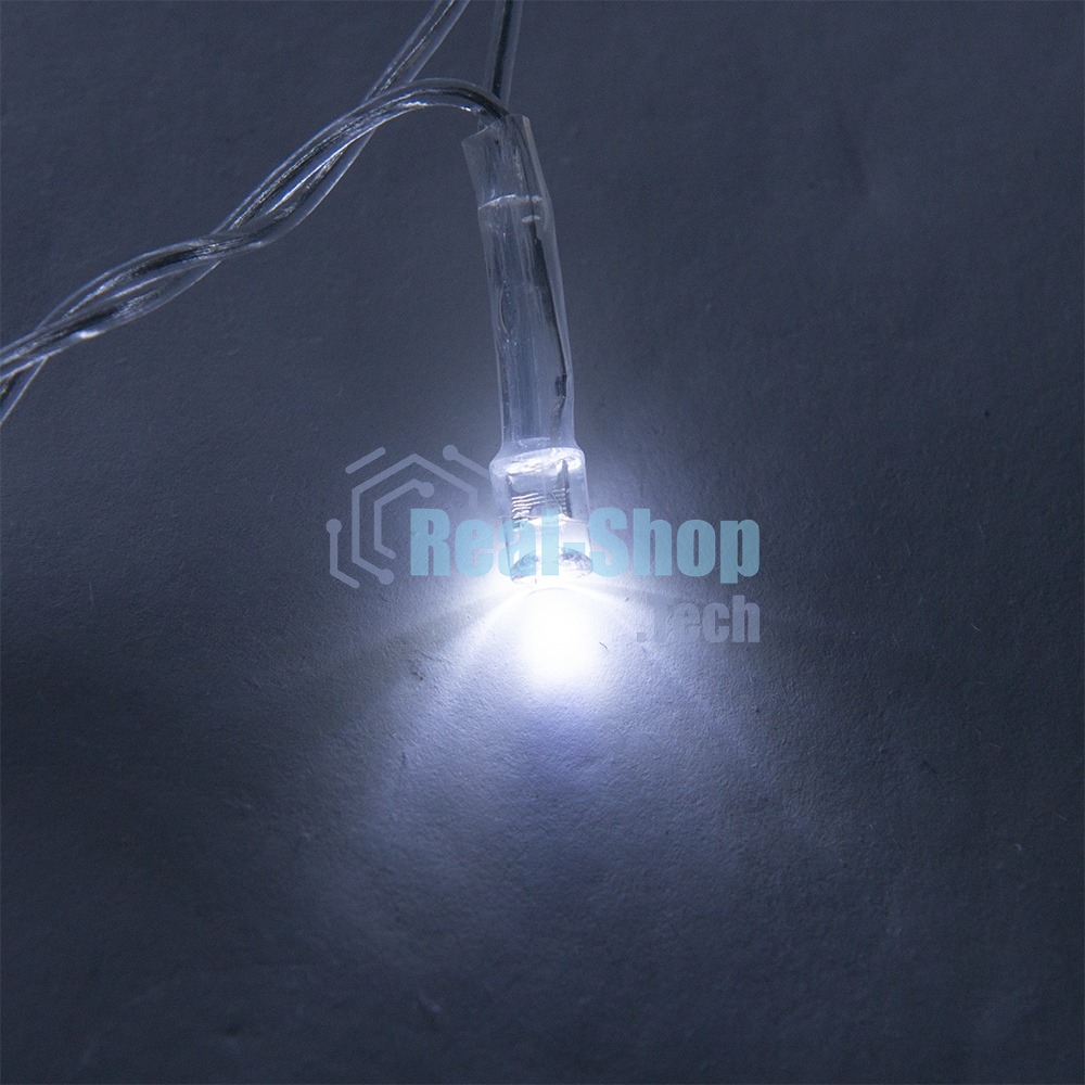 Гирлянда светод. Funray Занавес CL-320W, 3x2,5м,320LED,хол.белый,прозрачный шн. 2,5м,220в,IP20,контр