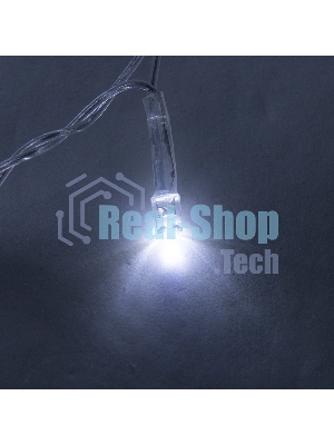 Гирлянда светод. Funray Занавес CL-320W, 3x2,5м,320LED,хол.белый,прозрачный шн. 2,5м,220в,IP20,контр