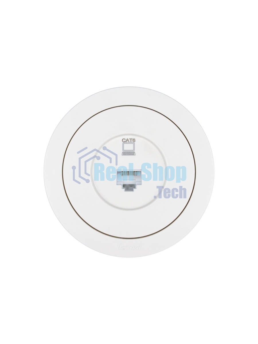 Розетка компьютерная СП OSEN RJ45 кат.6 механизм бел. LEZARD 743-0288-140