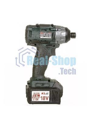 Профессиональный бесщеточный винтоверт аккумуляторный KLPRO KLDV18B-50 (18В, Li-ion-2шт, 5.0Ач, 180Нм, 2 скорости, подсветка,З/У,в кейсе)