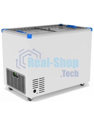 Морозильный ларь FROSTOR GELLAR FG 350 C, белый/синий, 310л, 3 корзины