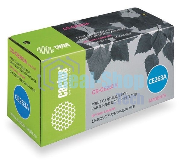Картридж лазерный Cactus CS-CE263A пурпурный (11000 стр.) для HP LJ CP4025/CP4525/CM4540