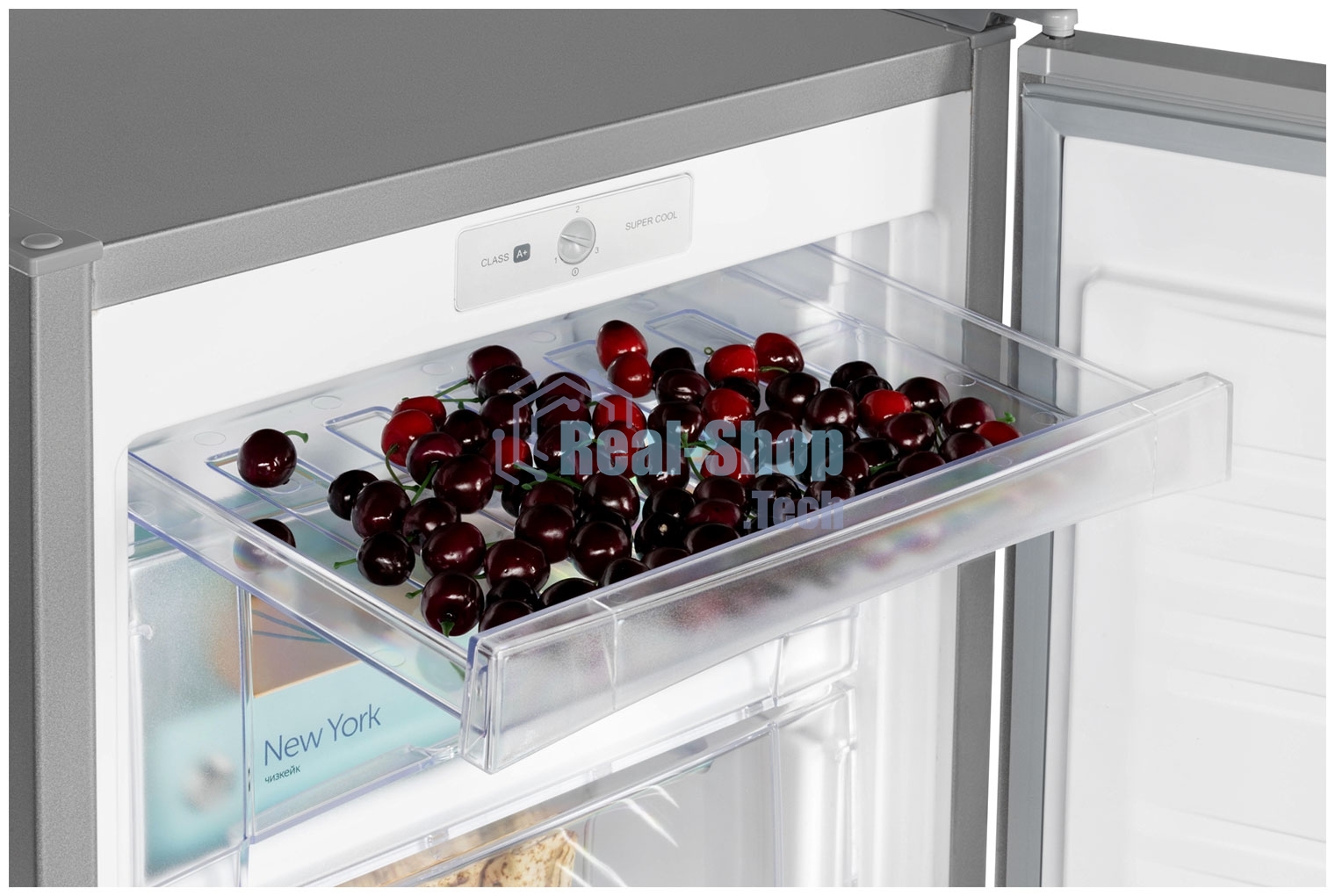 Морозильная камера Nordfrost DF 260NF SAP, серебристый, 75 л, 3 ящика