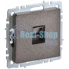 Розетка компьютерная IEK BRITE РК10-БрТБ RJ45 кат.5E темная бронза