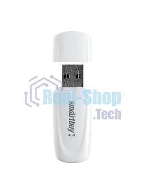 Флешка USB Smartbuy Scout White (SB004Gb2SCW), 4Gb, USB 2.0, R/W 12/5, белый