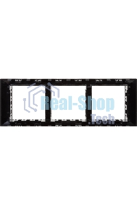 Рамка-суппорт 6мод. Avanti для In-liner Front черный ДКС 4402916