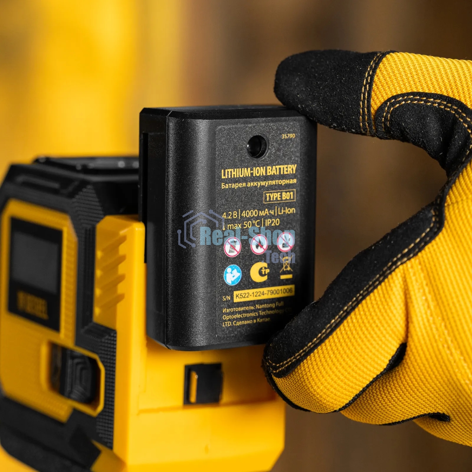 Батарея аккумуляторная для лазерного уровня Denzel Type B01, 4,2 В, 4000 мА·ч