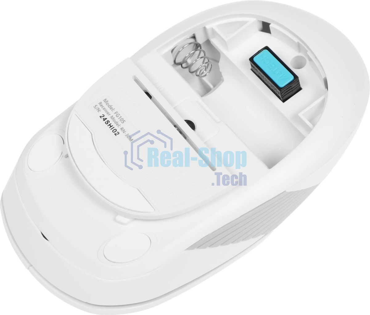 Мышь беспроводная A4Tech Fstyler FG10S белый/серый, 2000 dpi, радиоканал, USB, кнопки - 4