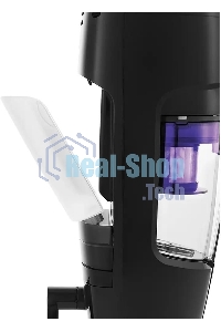 Пылесос вертикальный паровой Kitfort KT-575-1 черный, питание питание от сети, 1600 Вт, уборка влажная/паром/сухая, пылесборник 1.1 л