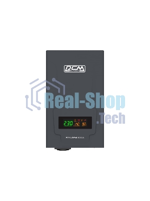 Стабилизатор напряжения Powercom WM-1000VA 800Вт 1000ВА графитовый