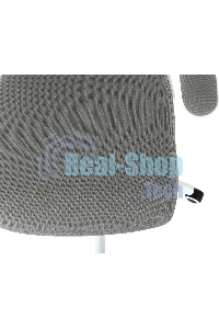 Кресло руководителя Бюрократ Sigma WH 1 серый, сетка/ткань, крестов. пластик, пластик белый