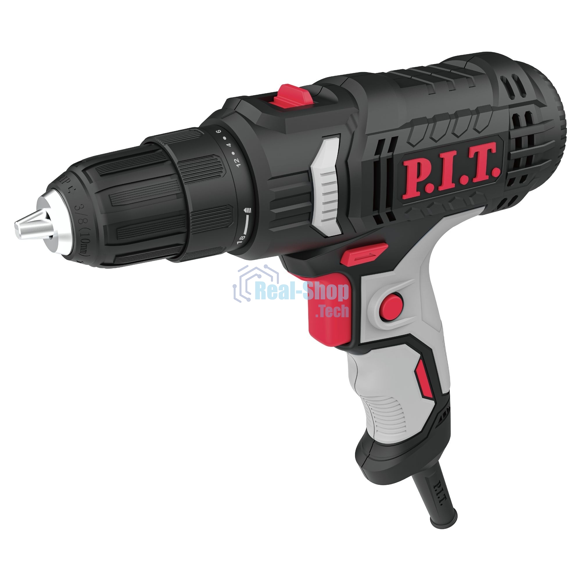 Дрель-шуруповерт P.I.T. PBM10-C3 400Вт патрон:быстрозажимной