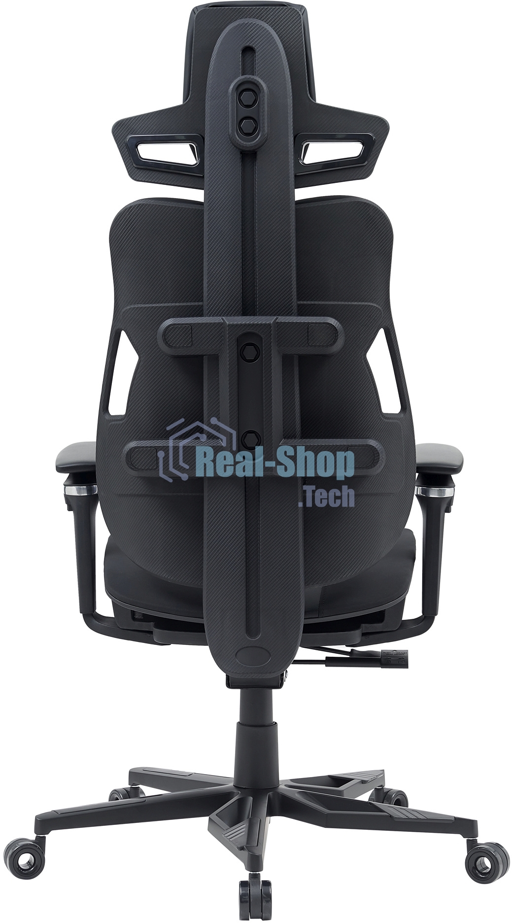 Кресло компьютерное Cactus CS-CHR-DUO-BBK черный, кожзам