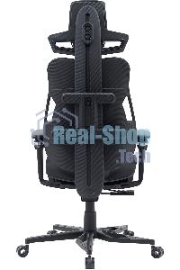 Кресло компьютерное Cactus CS-CHR-DUO-BBK черный, кожзам