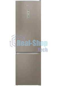 Холодильник Hotpoint HT 6200 BZ бронзовый двухкамерный 240/83л морозилка снизу, No Frost