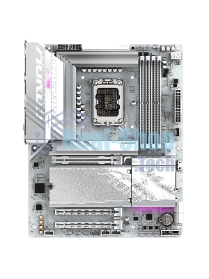 Материнская плата Gigabyte B860 AORUS ELITE WIFI7 ICE, LGA 1851, Intel B860, 4xDDR5, 4xSATA, 3xM.2, 1xPCIe 5.0 x16, 2xPCIe 4.0 x1, 1xHDMI, 2xDP, 1x 2.5Gb LAN, 6xUSB-A 3.2, 1xUSB-C 3.2, 4xUSB-A 2.0, 2x3.5 мм, 7.1, ATX