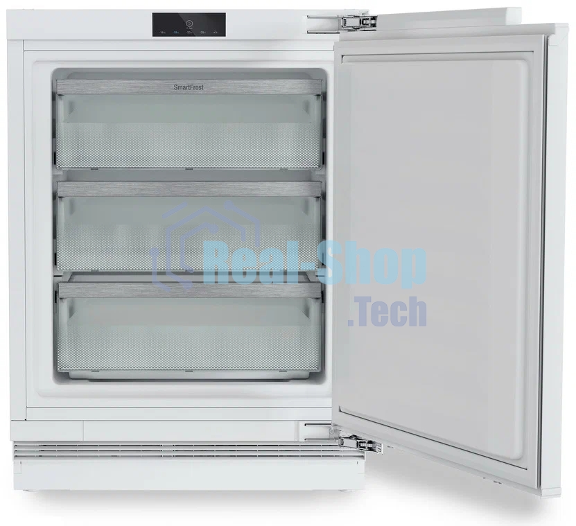 Встраиваемая морозильная камера Liebherr Pure, высота 82-88 см, door-on-door, SmartFrost, сенсорная электроника за дверью.