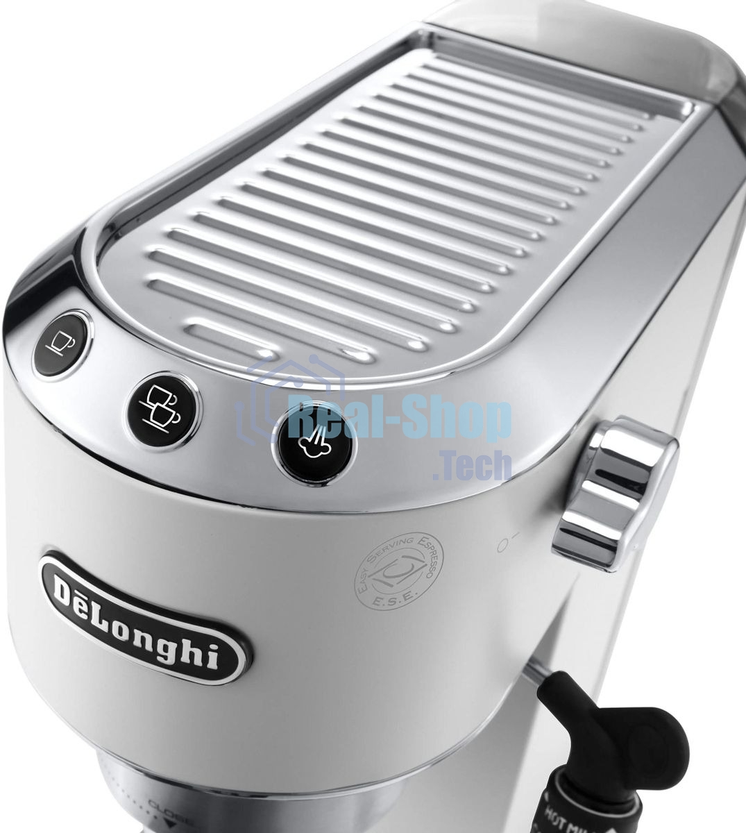 Кофеварка эспрессо DeLonghi EC685.W белый, исп. кофе - молотый/чалды, 1.1 л, 1350 Вт, 15 бар