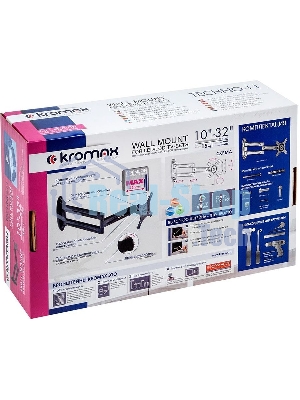 Кронштейн для телевизора Kromax TECHNO-11 черный 10