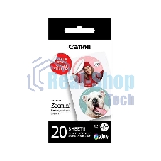 Наклейки Canon ZINK ZP-2030-2C-20 (2 круга) 4967C003/20л./белый для сублимационных принтеров
