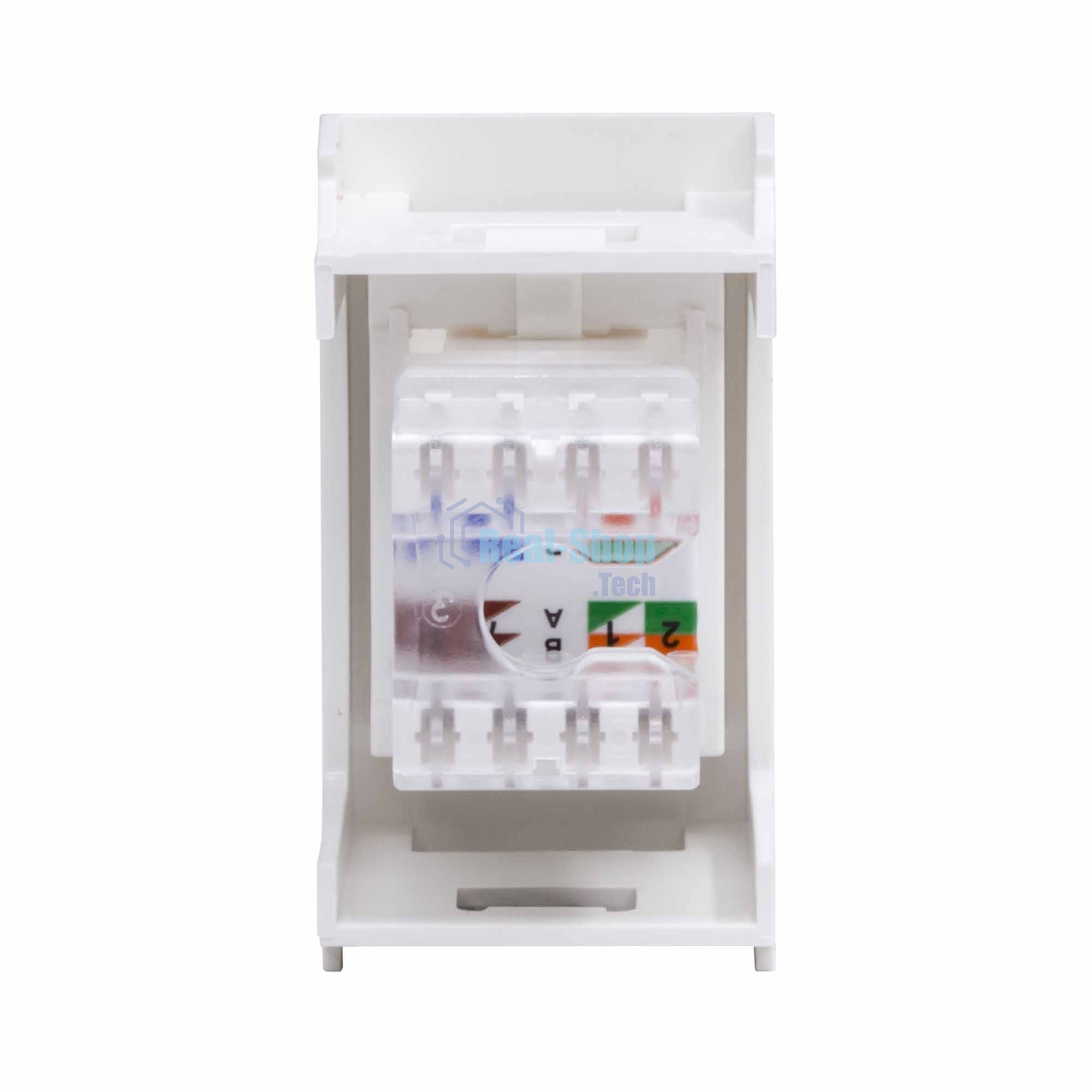 Розетка компьютерная DKC Viva 45058 RJ-45 кат.6, неэкранированная, 8P8C, Hyperline, Dual IDC, белая, 1 модуль