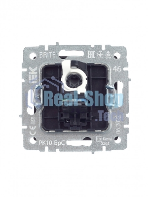 Розетка компьютерная IEK BRITE РК10-БрС RJ45 кат.5E сталь