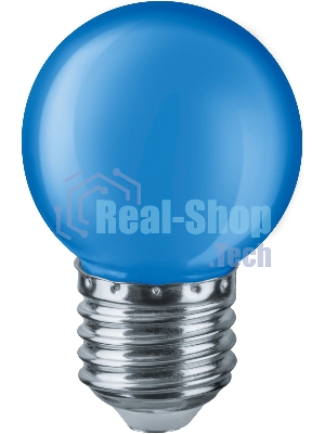 Лампа светодиодная Navigator NLL-G45-1-230-B-E27 1 Вт шар E27 220-240В син.