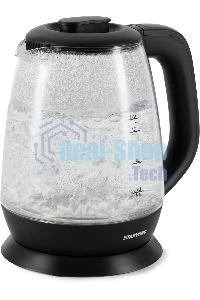 Чайник электрический Starwind SKS3036 1.7л. 2200Вт черный корпус: стекло