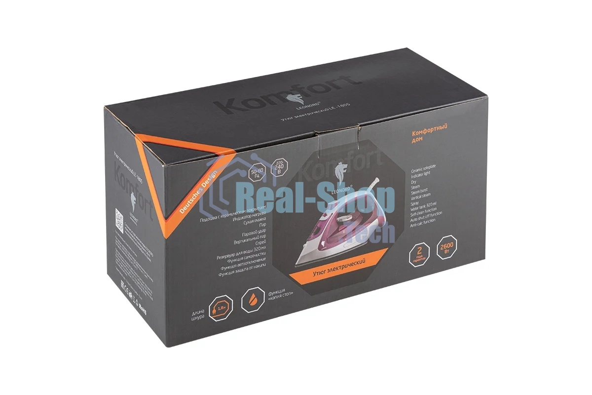 Утюг LEONORD LE-1805 розовый