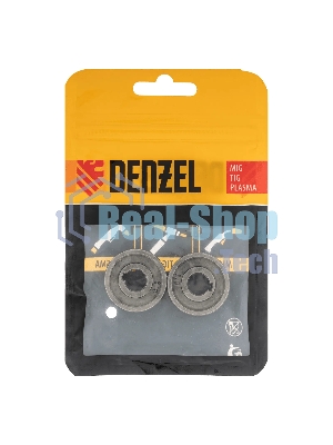 Подающий ролик Denzel зубчатый профиль под флюсовую проволоку 0,8-1мм, 2 шт